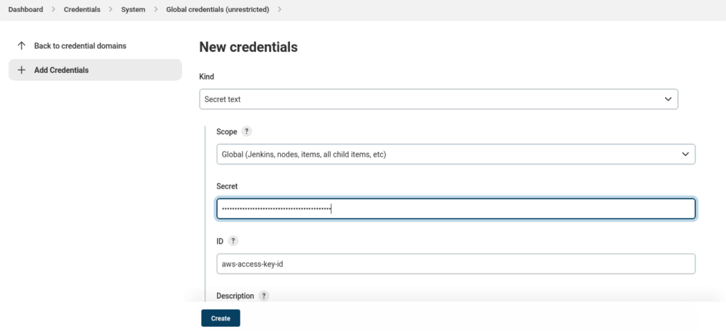 Manage Credentials in Jenkins