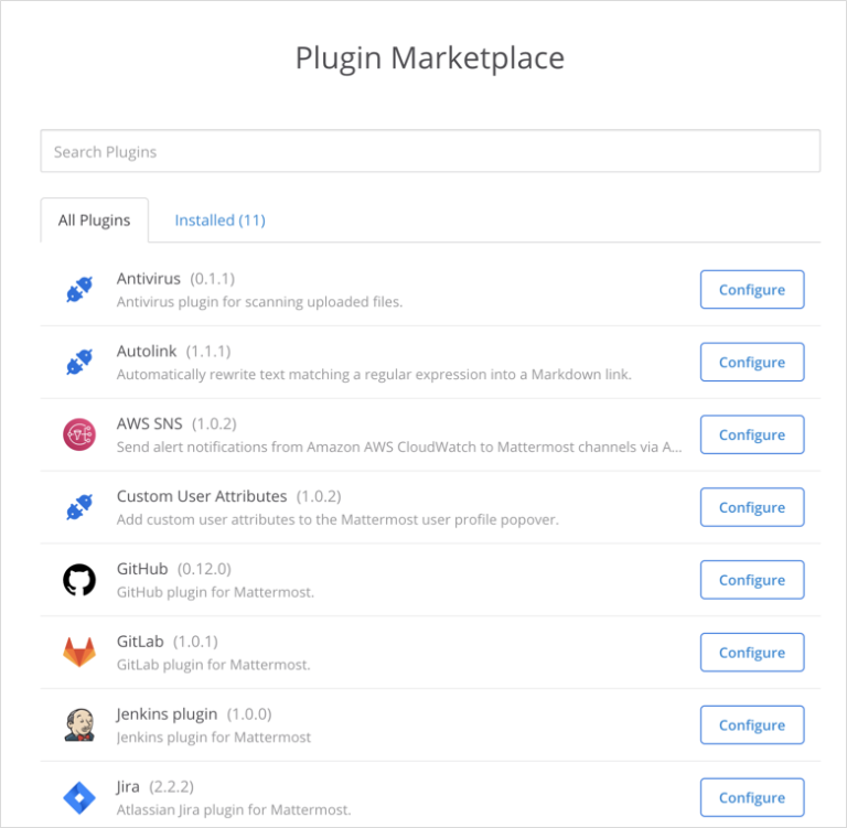 mattermost plugin marketplace