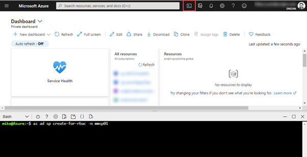A look at the Azure portal.