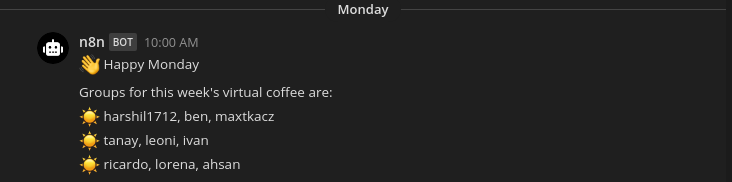 Coffee chats