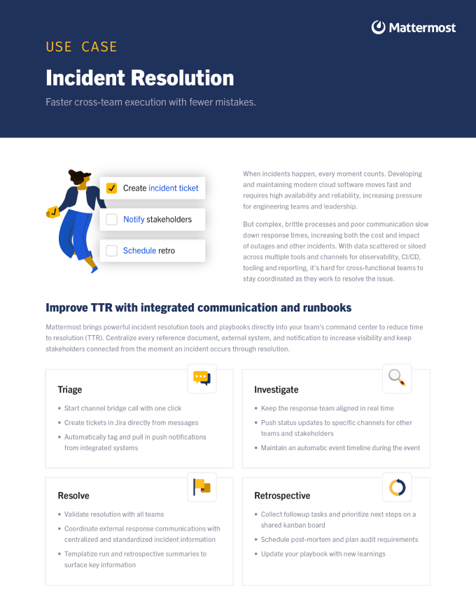 incident resolution datasheet