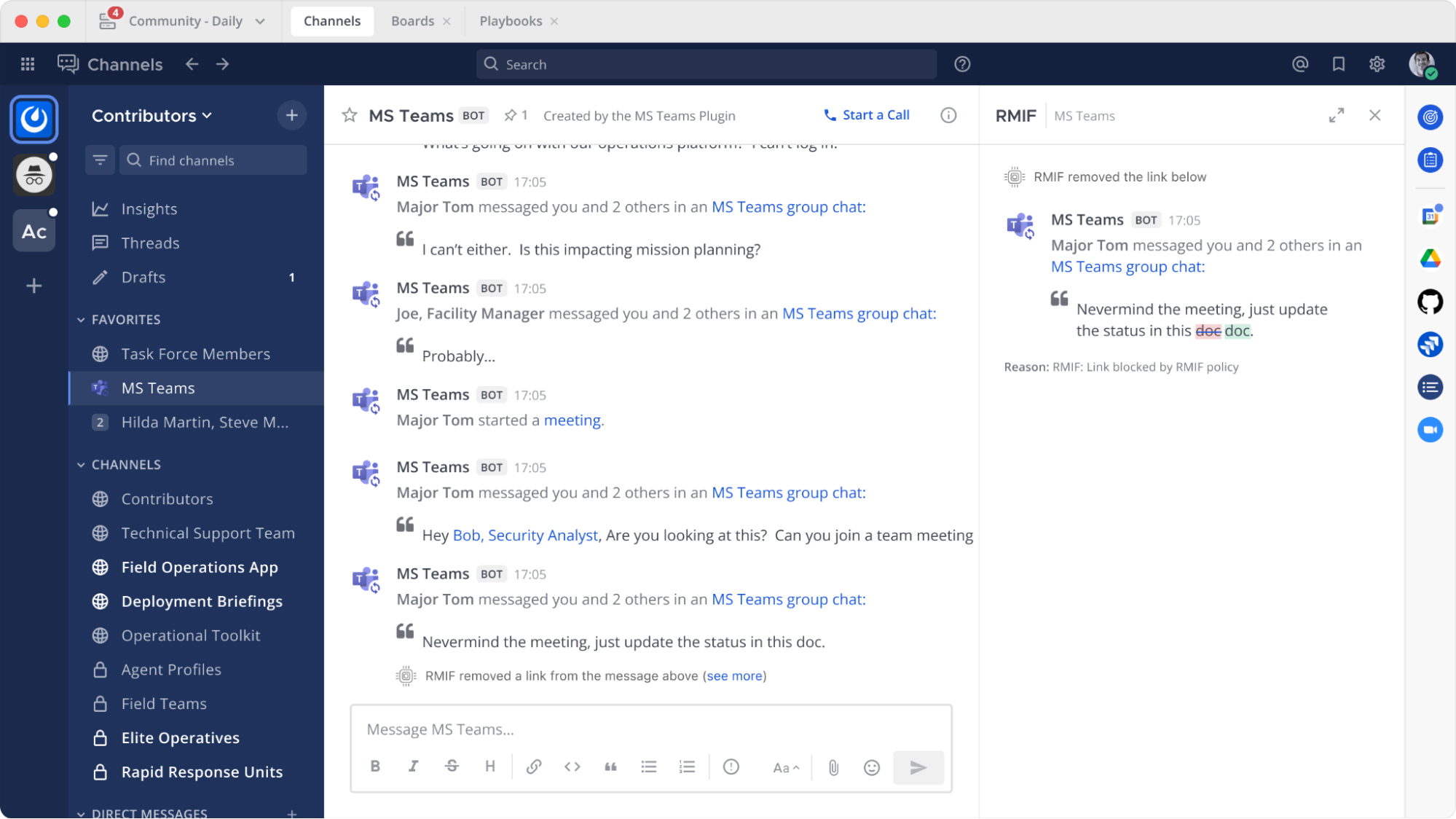 Mattermost and Microsoft Teams