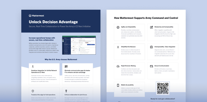 Enhance Decision Advantage with Mattermost