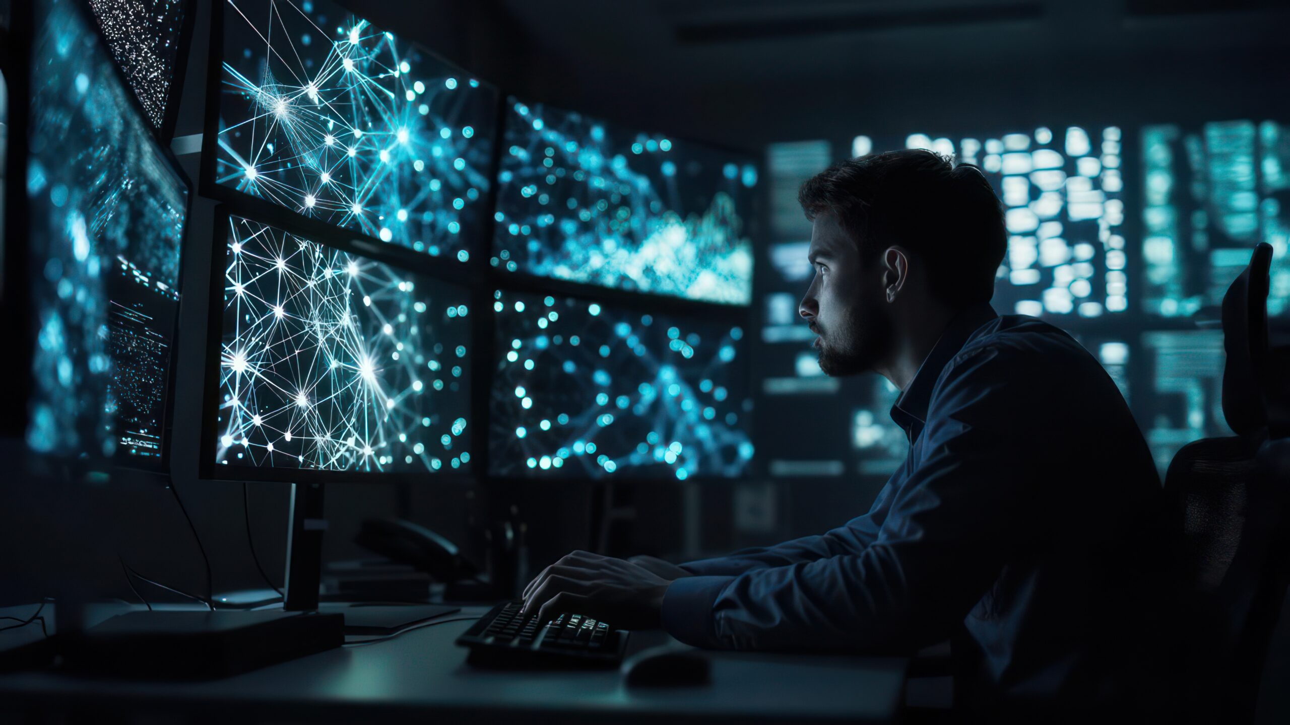 Engineer overseeing critical infrastructure