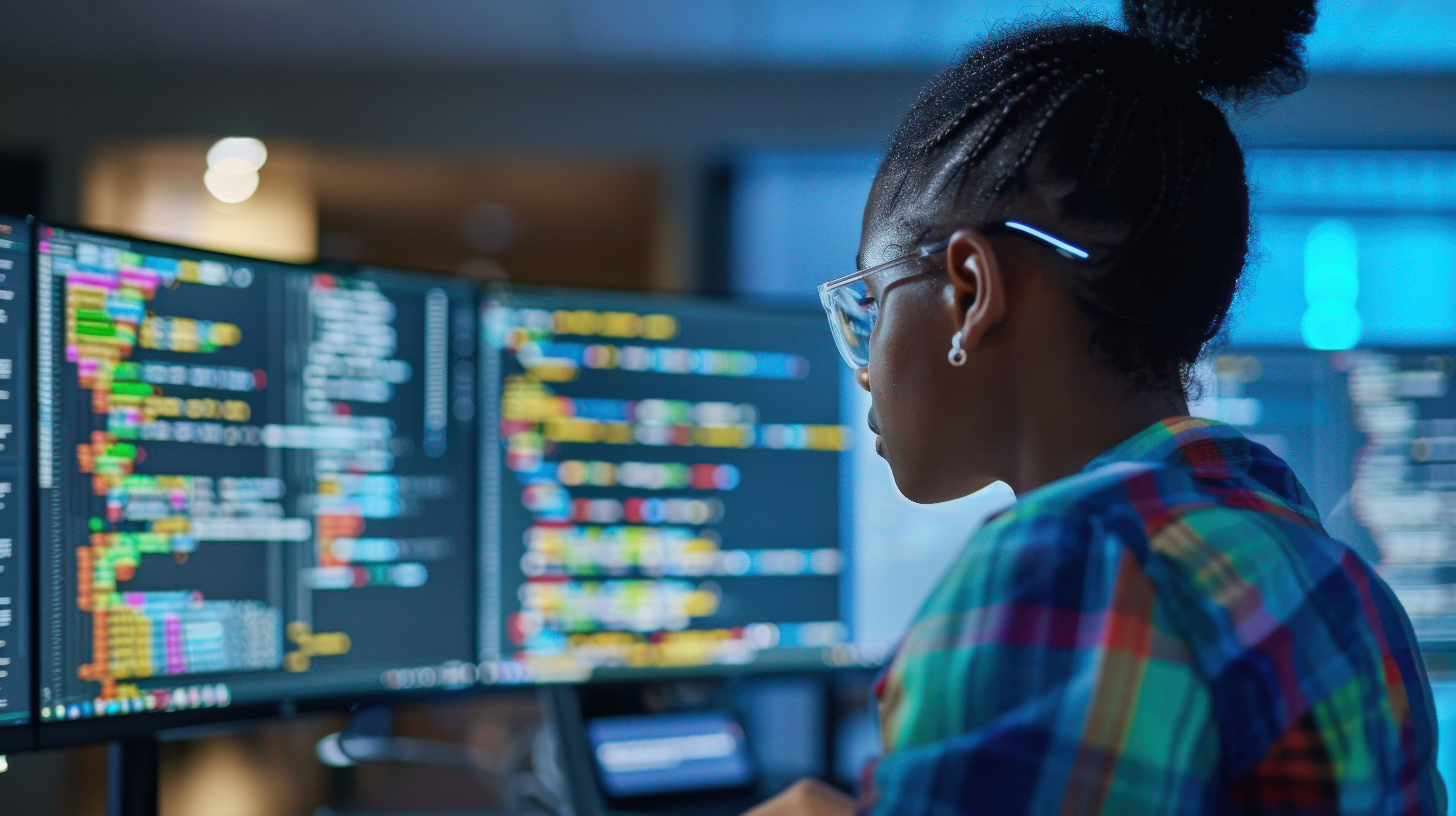 Female software developer